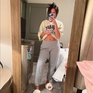 TNA Cozy Fleece Boyfriend Basic Sweatpant